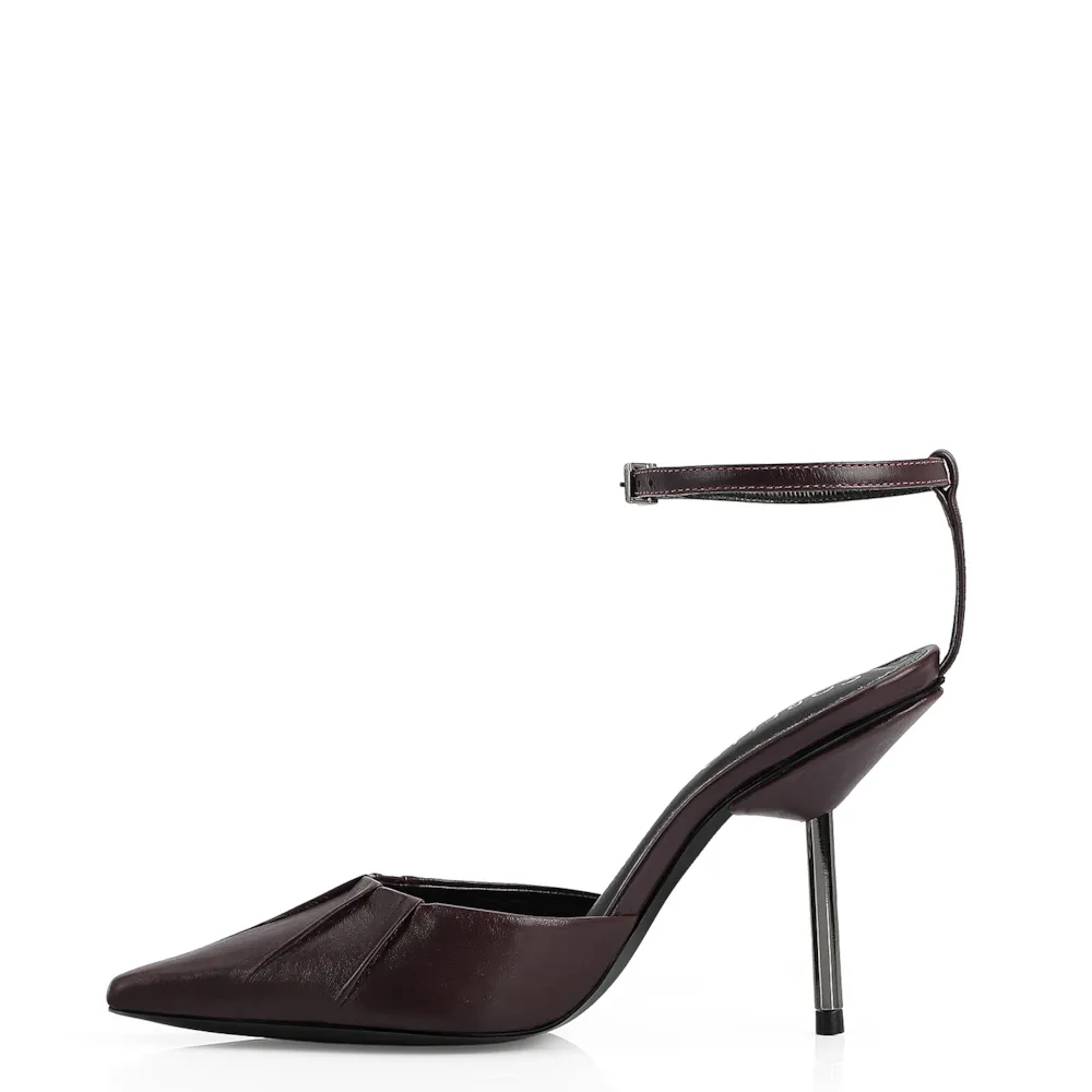 Scarpin Couro Roxo - imagem 5