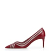 Scarpin Couro/Tela/Verniz Vermelho Cereja - imagem 5