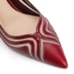 Scarpin Couro/Tela/Verniz Vermelho Cereja - imagem 7