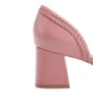 Scarpin Couro/Trançado Alt Rosa - imagem 7