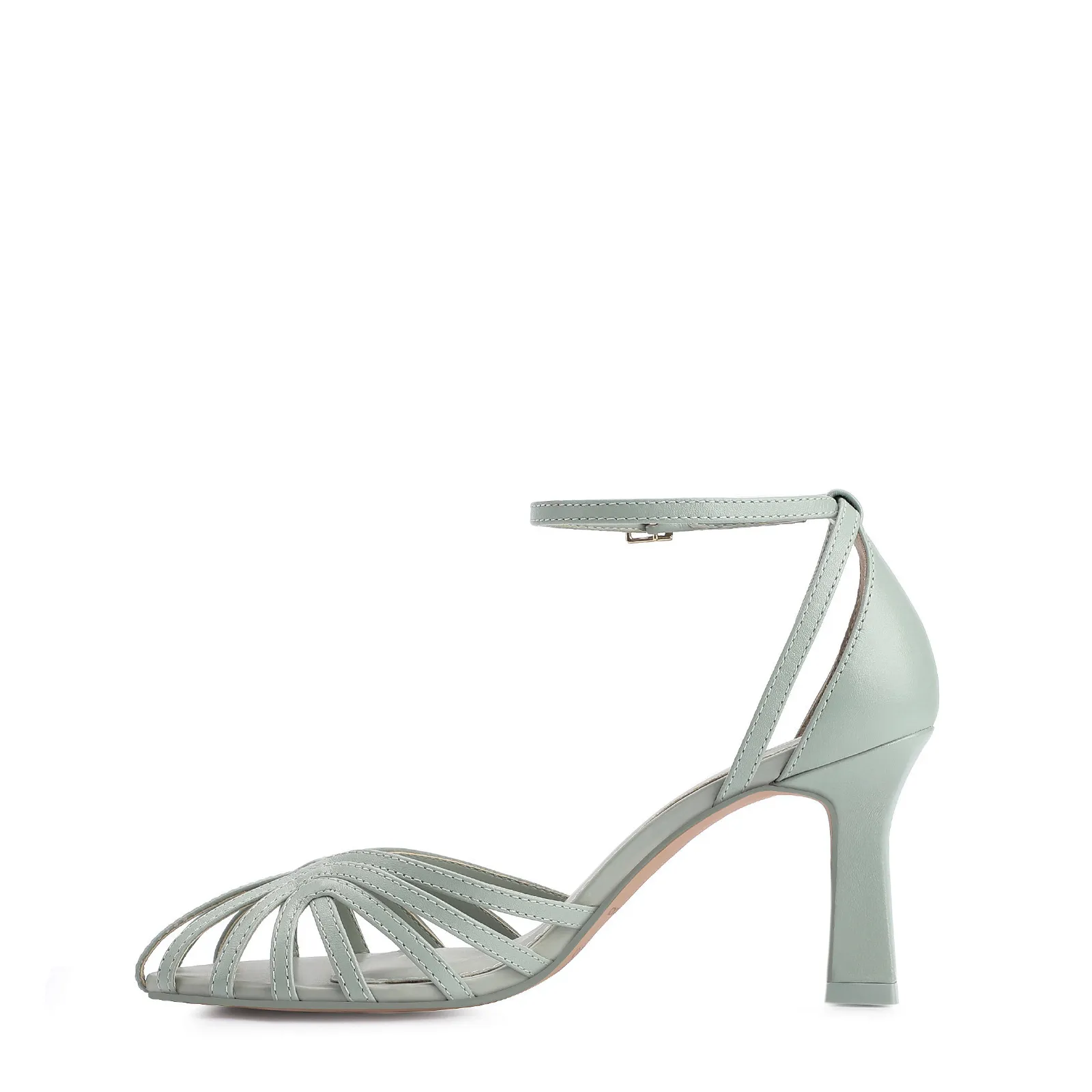 Scarpin Couro Verde