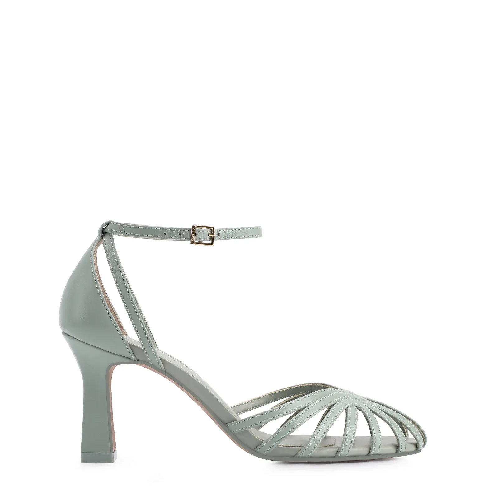 Scarpin Couro Verde
