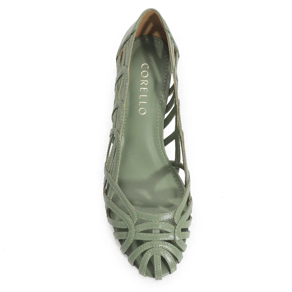 Scarpin Couro Verde - imagem 5