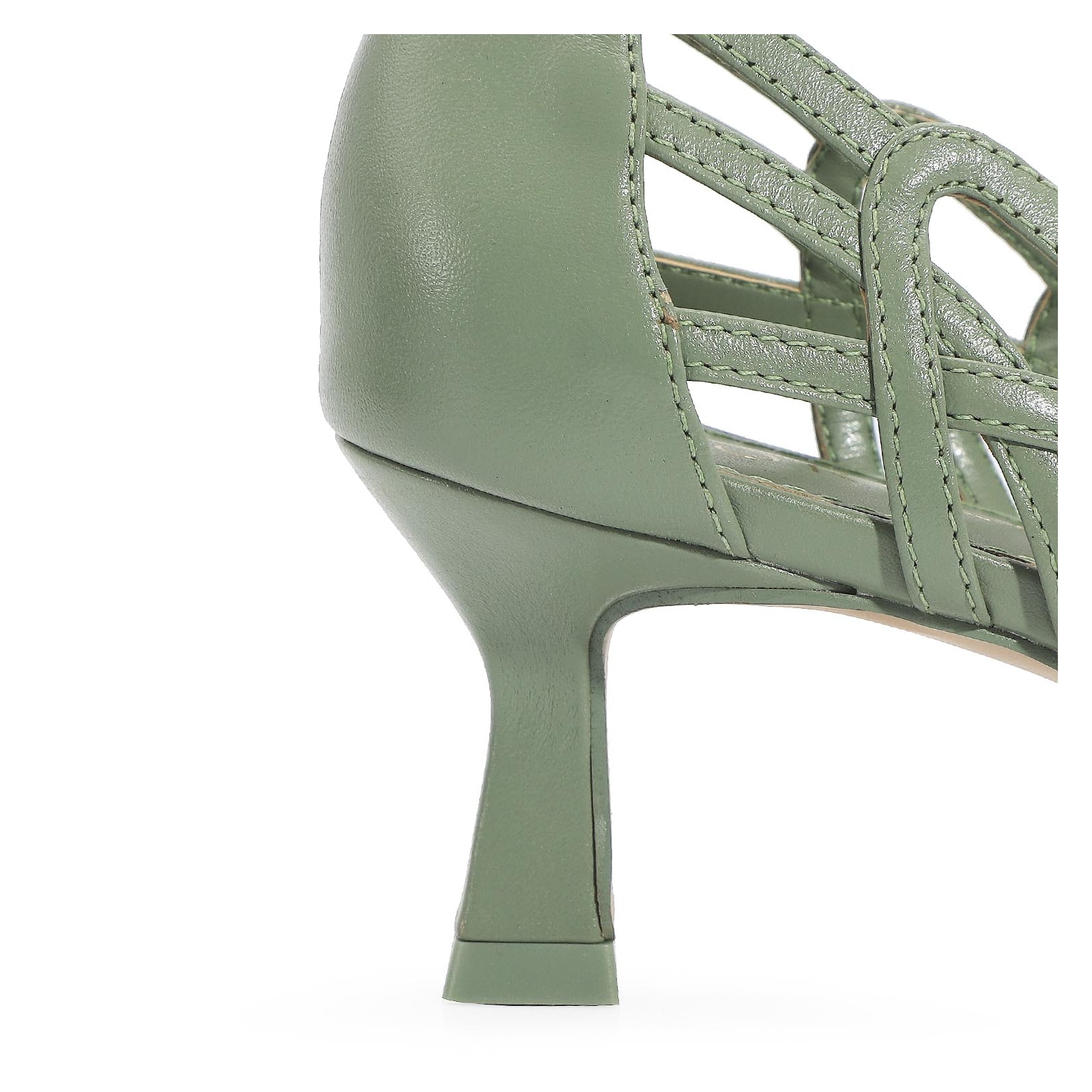 Scarpin Couro Verde