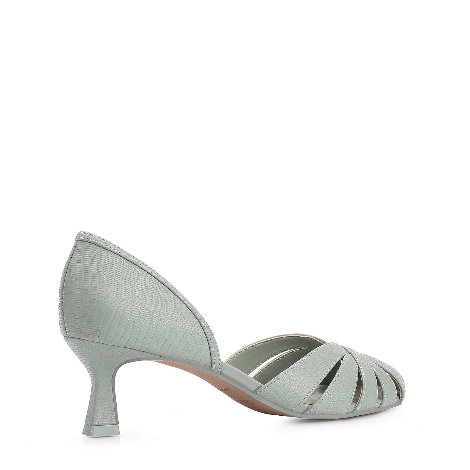 Scarpin Couro Verde