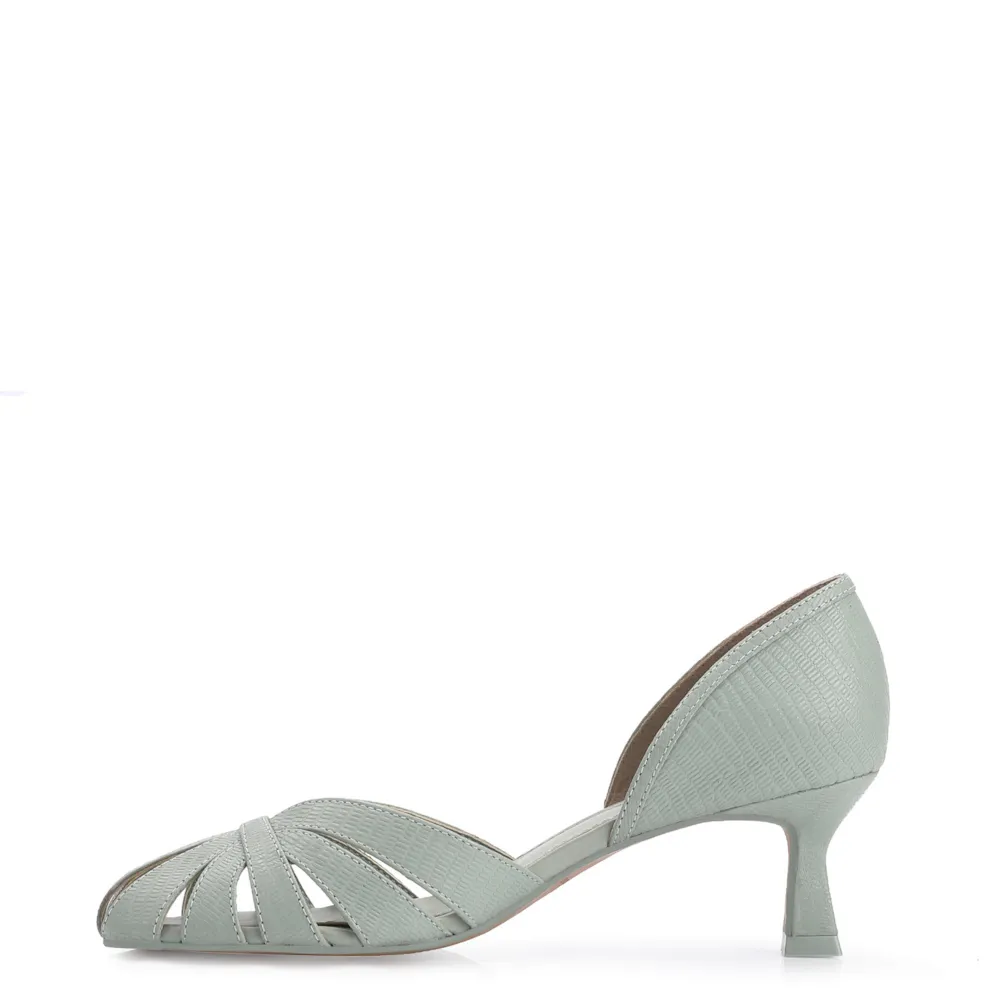 Scarpin Couro Verde - imagem 4