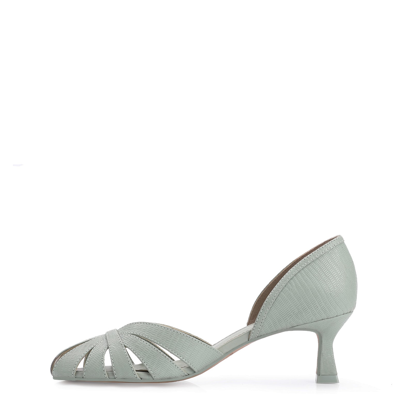 Scarpin Couro Verde