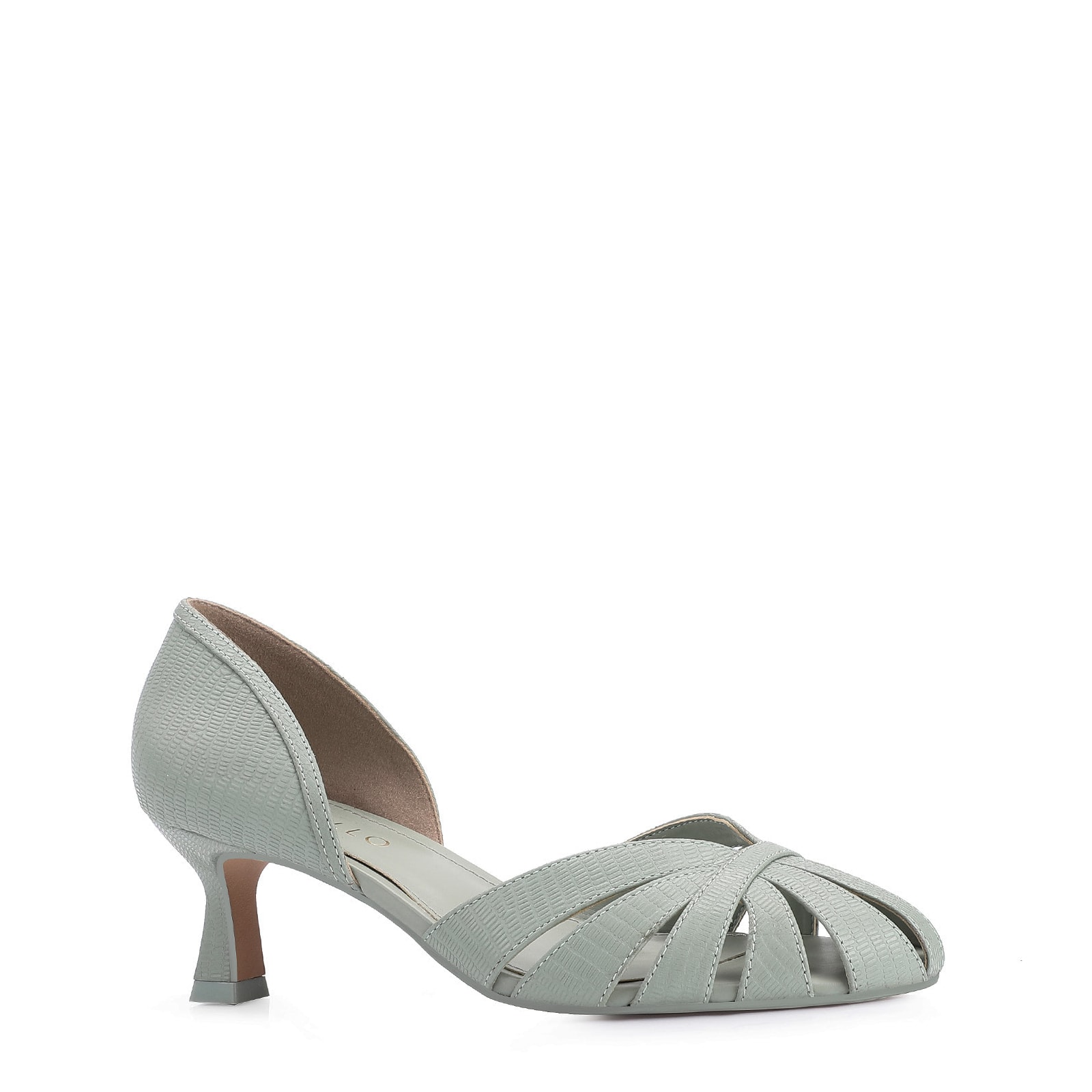 Scarpin Couro Verde