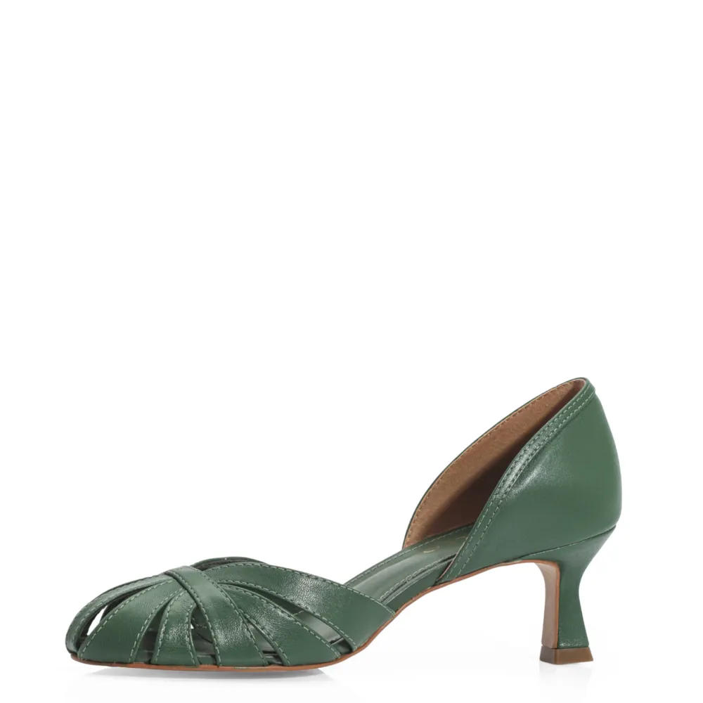Scarpin Couro Verde - imagem 4
