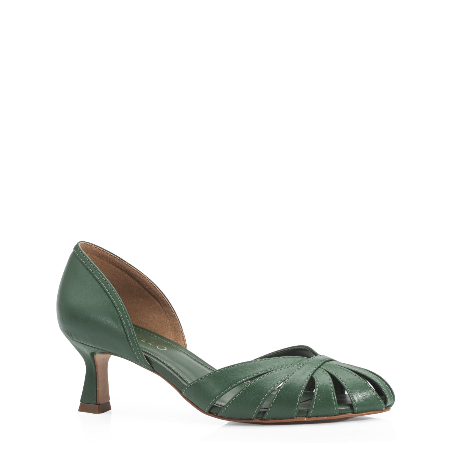 Scarpin Couro Verde