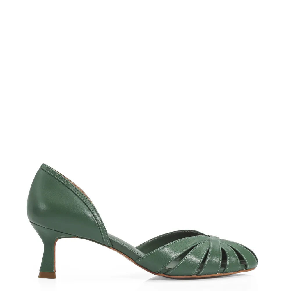 Scarpin Couro Verde - imagem 2