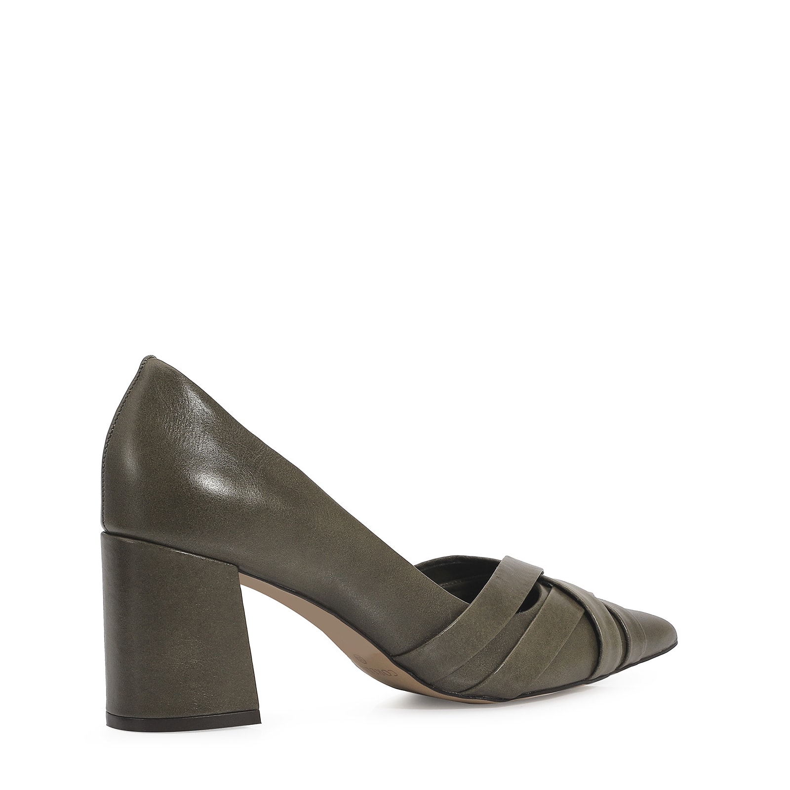Scarpin Couro Verde
