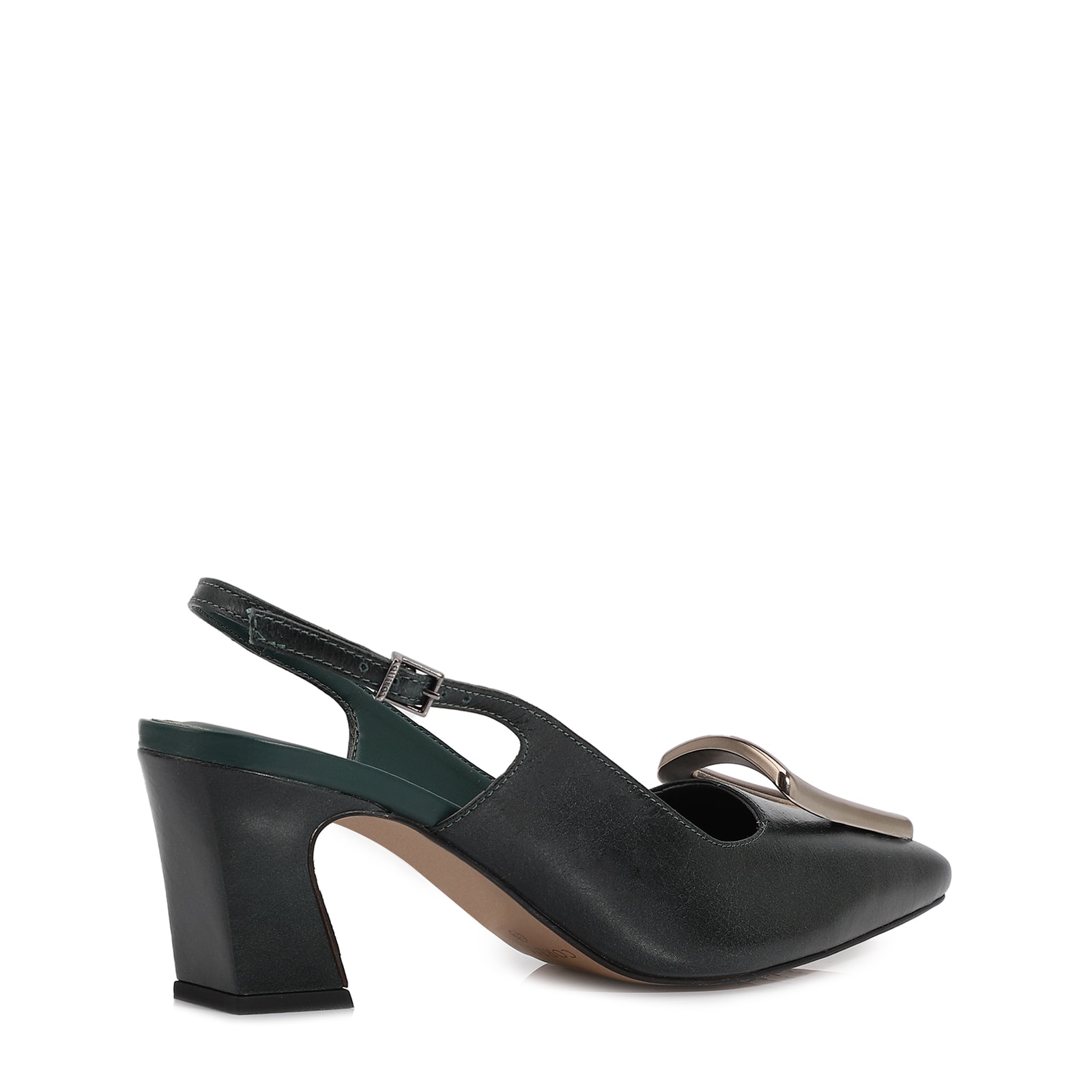 Scarpin Couro Verde