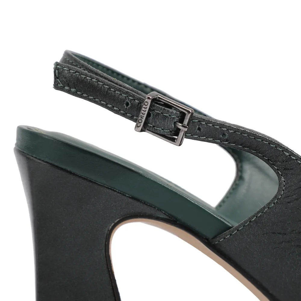 Scarpin Couro Verde - imagem 8