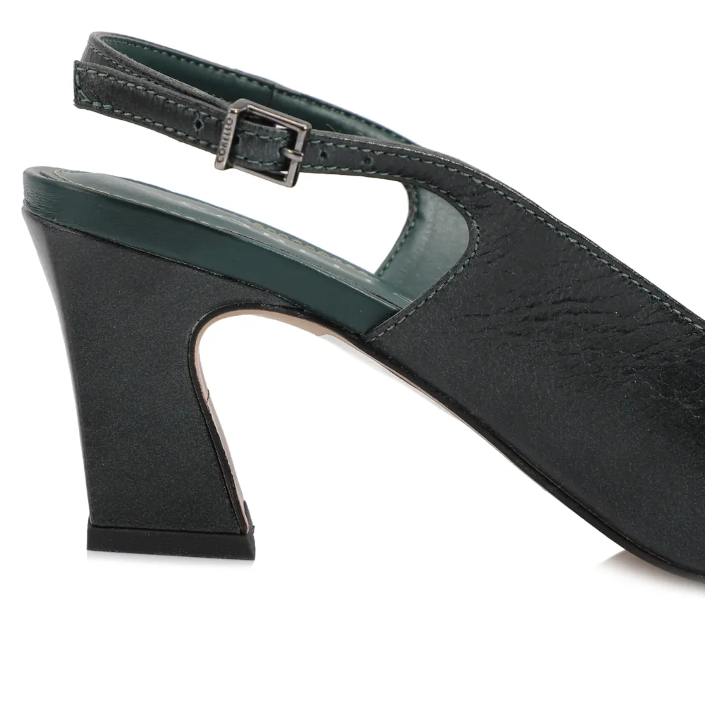 Scarpin Couro Verde - imagem 9