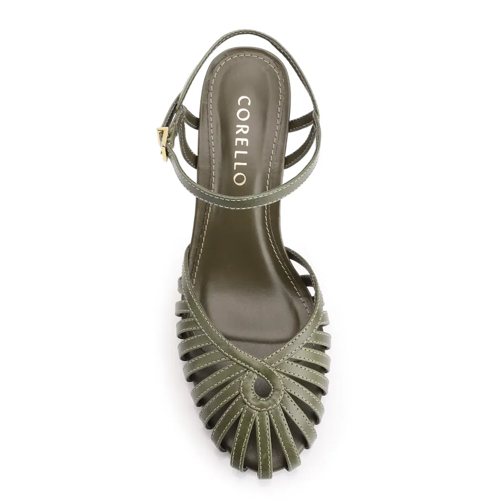 Scarpin Couro Verde - imagem 5
