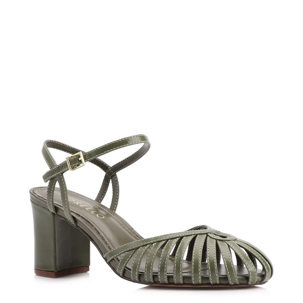 Scarpin Couro Verde