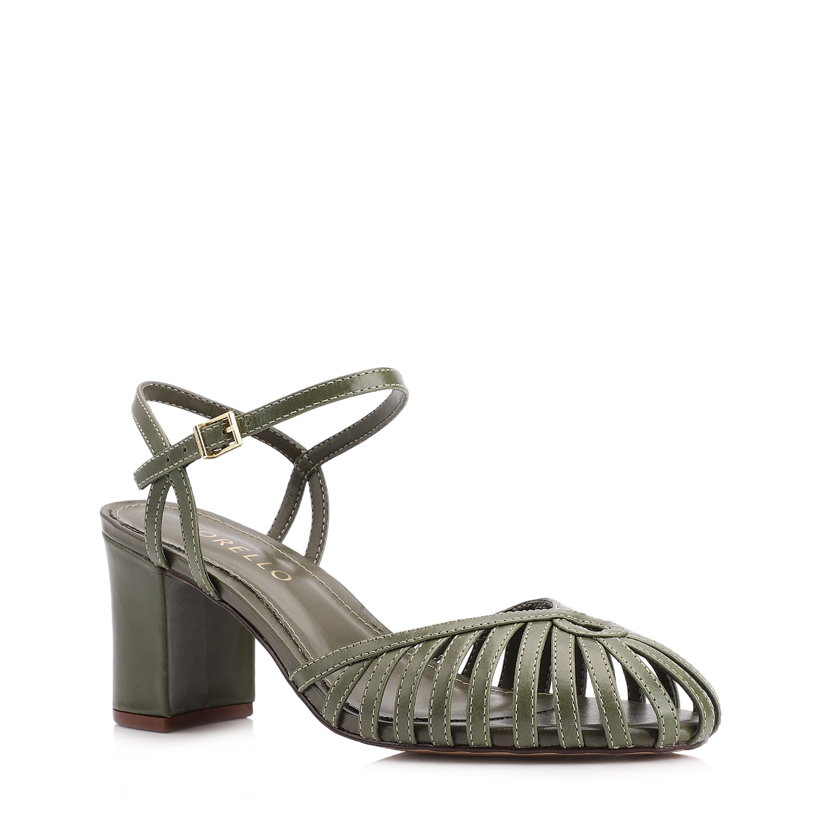 Scarpin Couro Verde