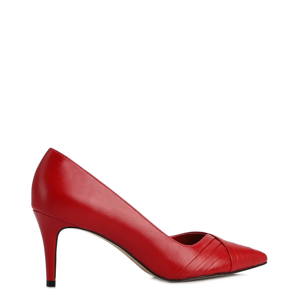 Scarpin Couro Vermelho - imagem 3