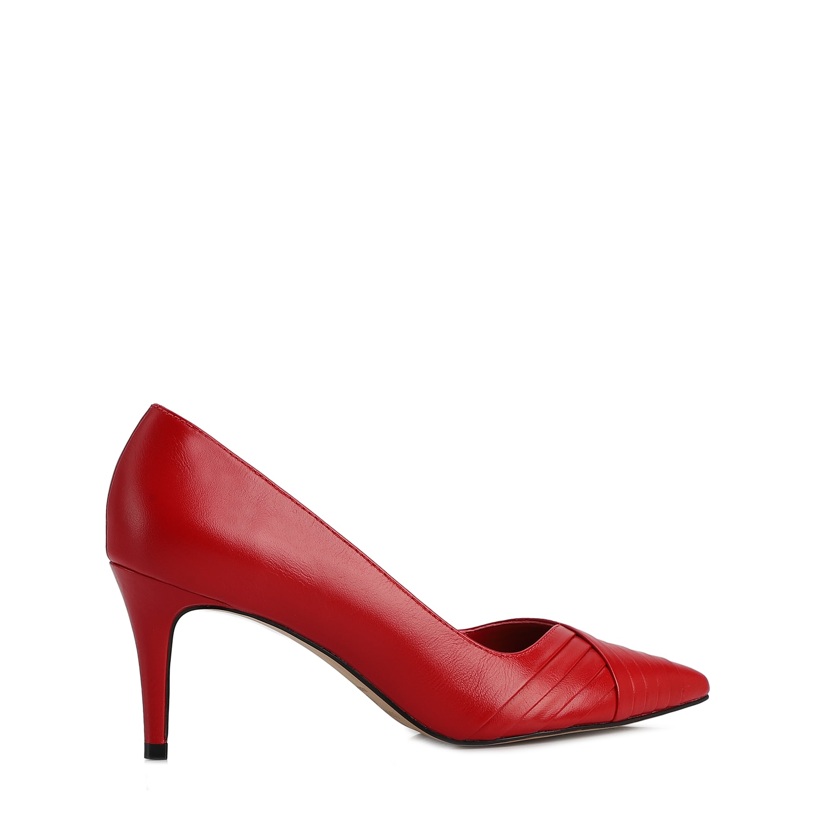 Scarpin Couro Vermelho