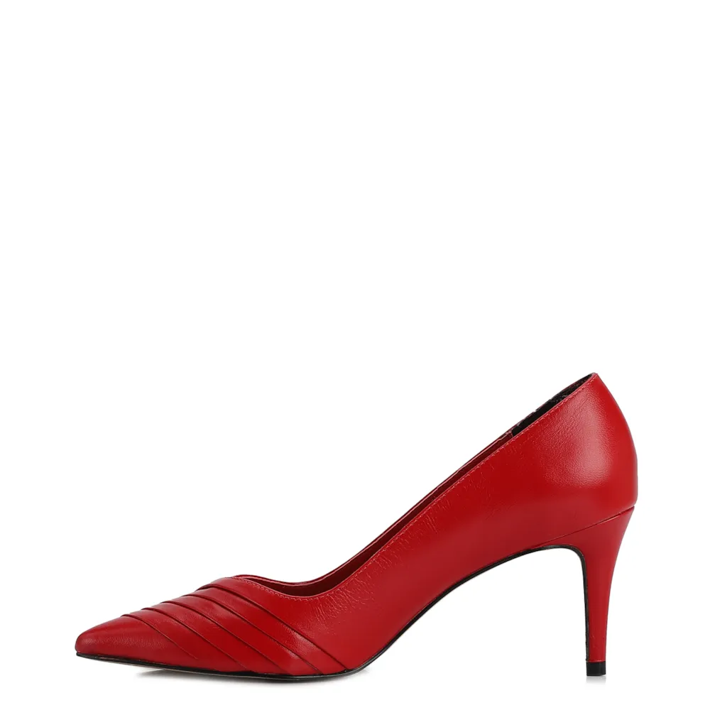 Scarpin Couro Vermelho - imagem 4