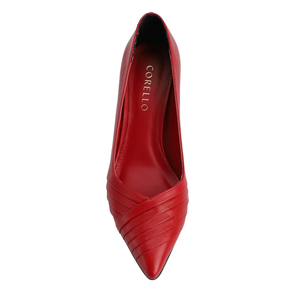 Scarpin Couro Vermelho - imagem 5