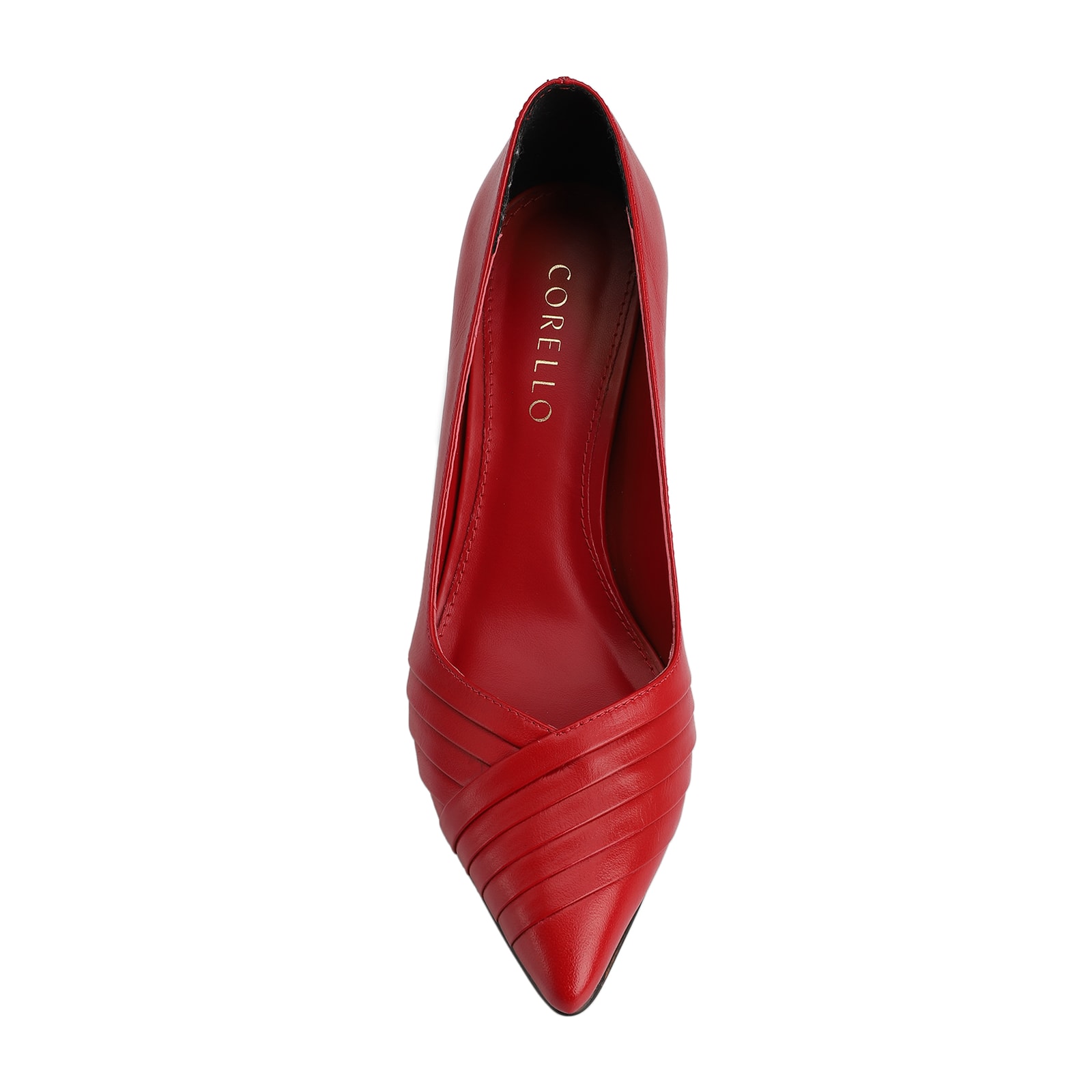 Scarpin Couro Vermelho