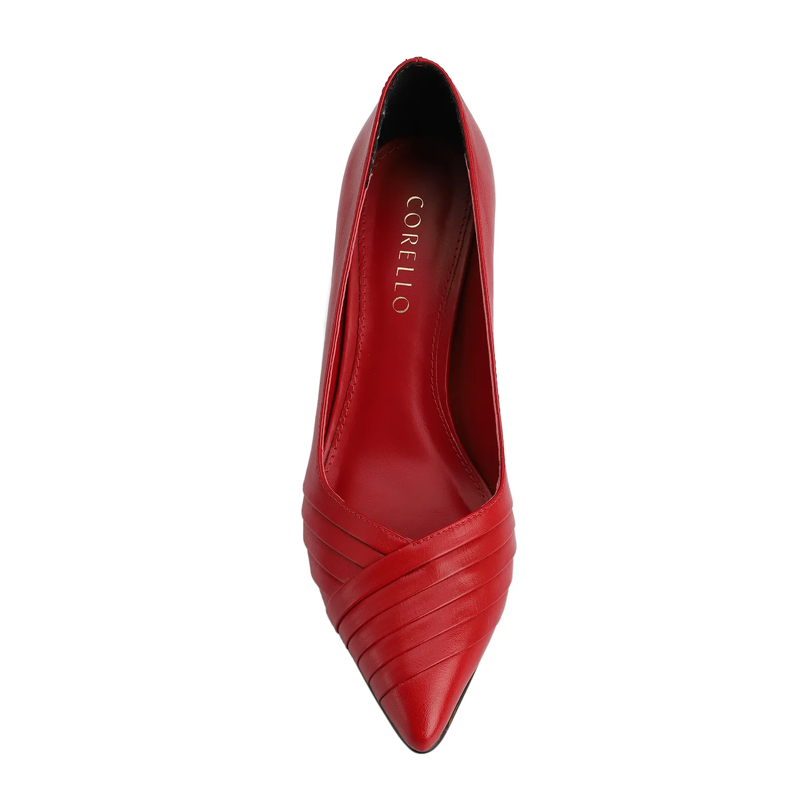 Scarpin Couro Vermelho