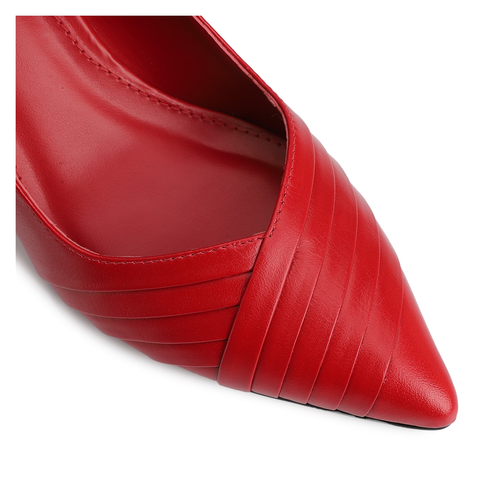 Scarpin Couro Vermelho