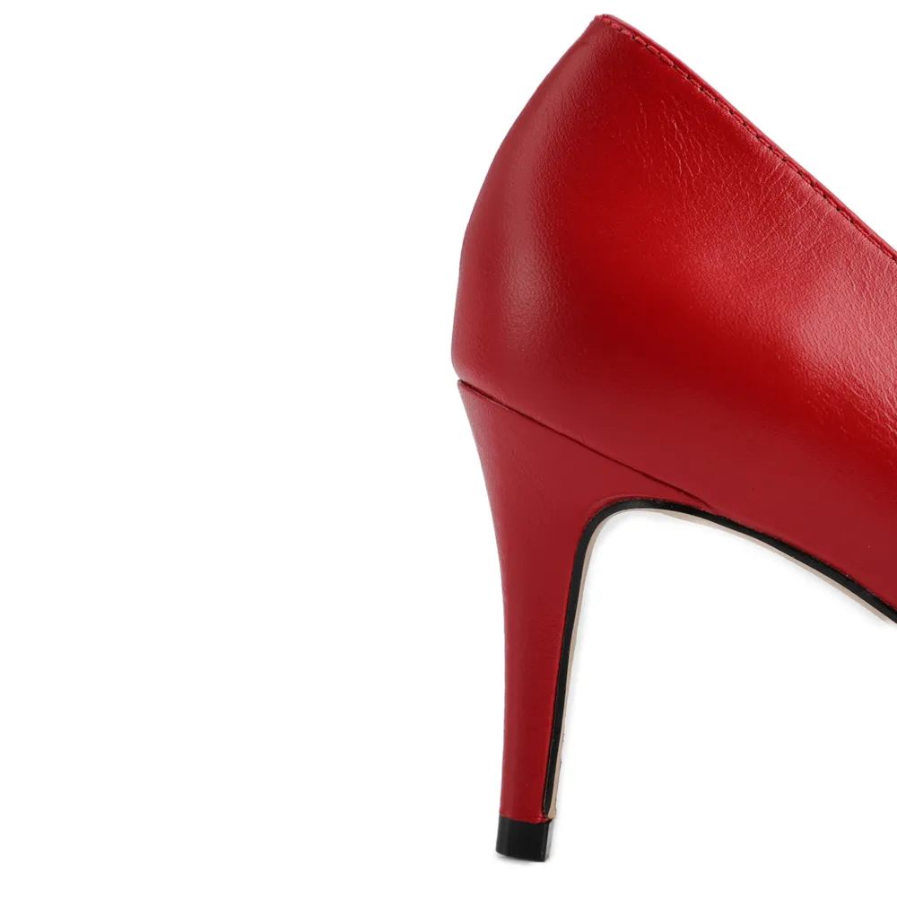 Scarpin Couro Vermelho - imagem 7