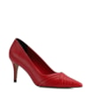 Scarpin Couro Vermelho - imagem 1