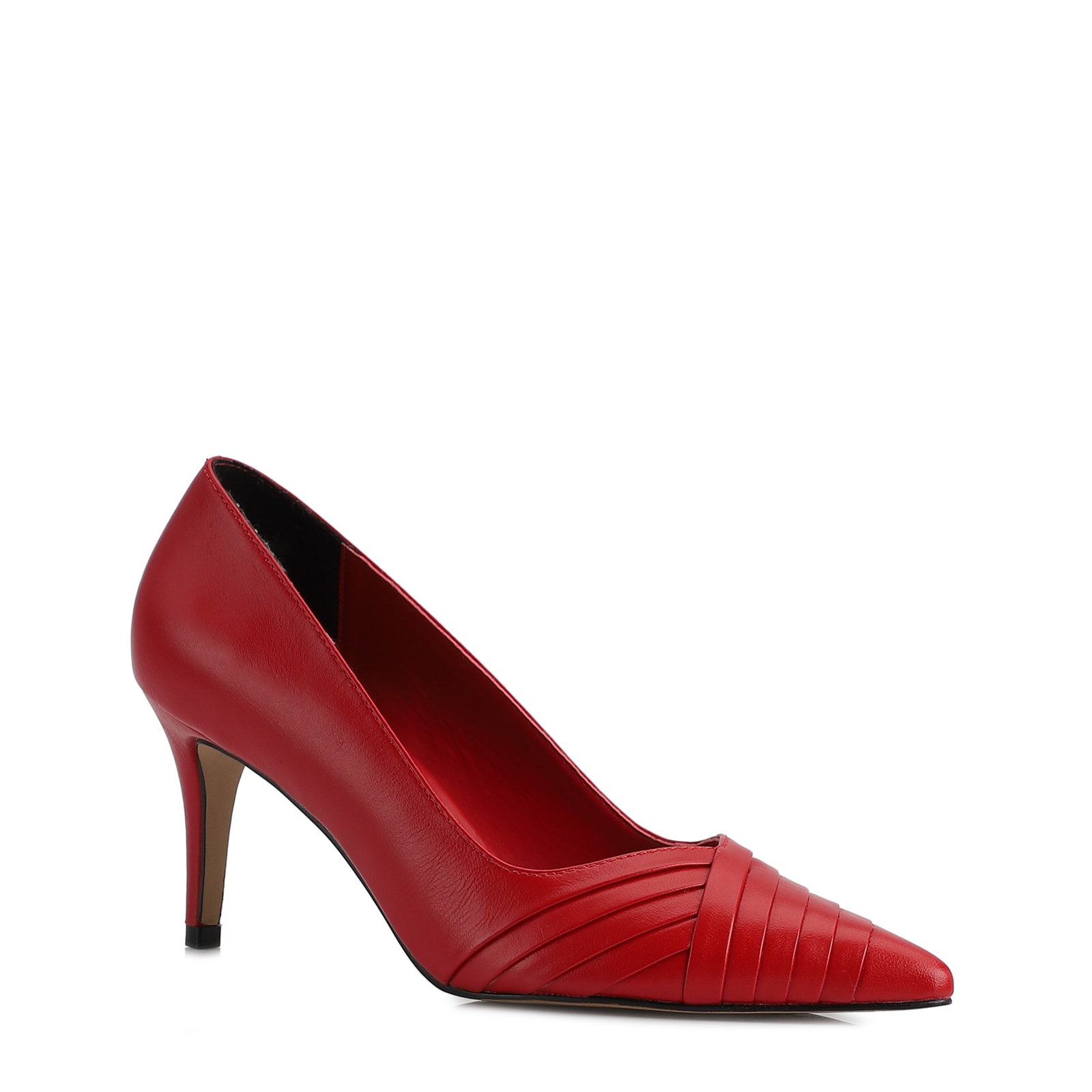 Scarpin Couro Vermelho