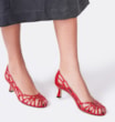 Scarpin Couro Vermelho - imagem 2