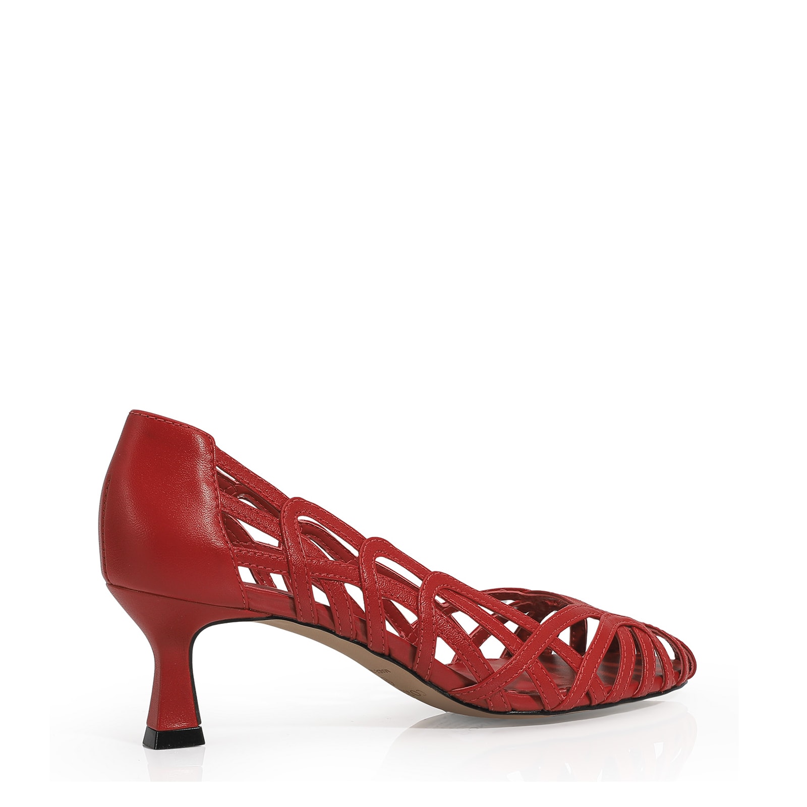 Scarpin Couro Vermelho