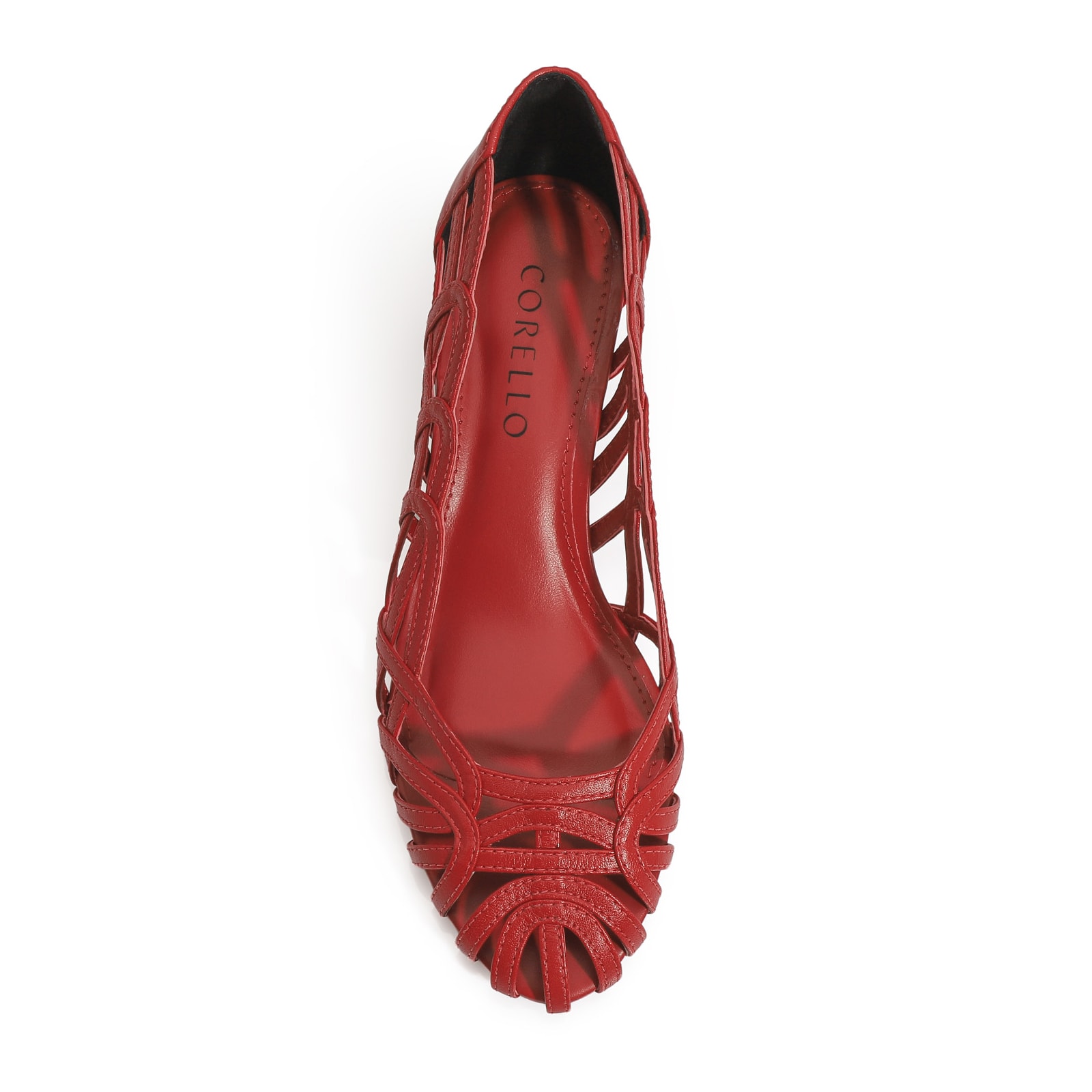 Scarpin Couro Vermelho