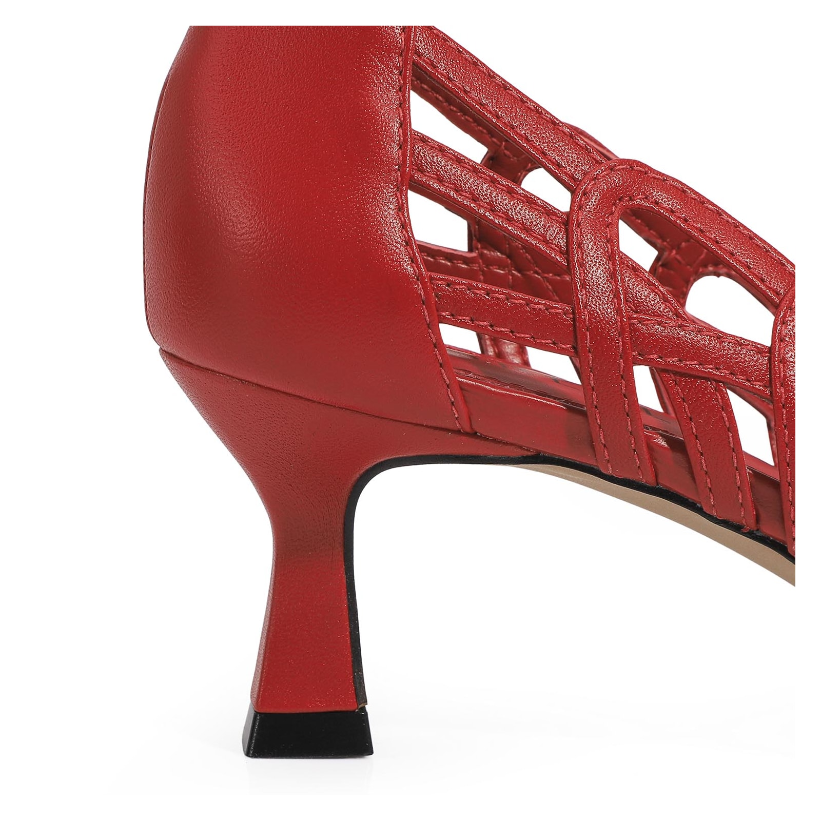 Scarpin Couro Vermelho