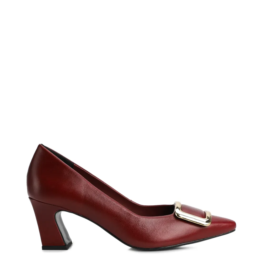 Scarpin Couro Vermelho - imagem 3