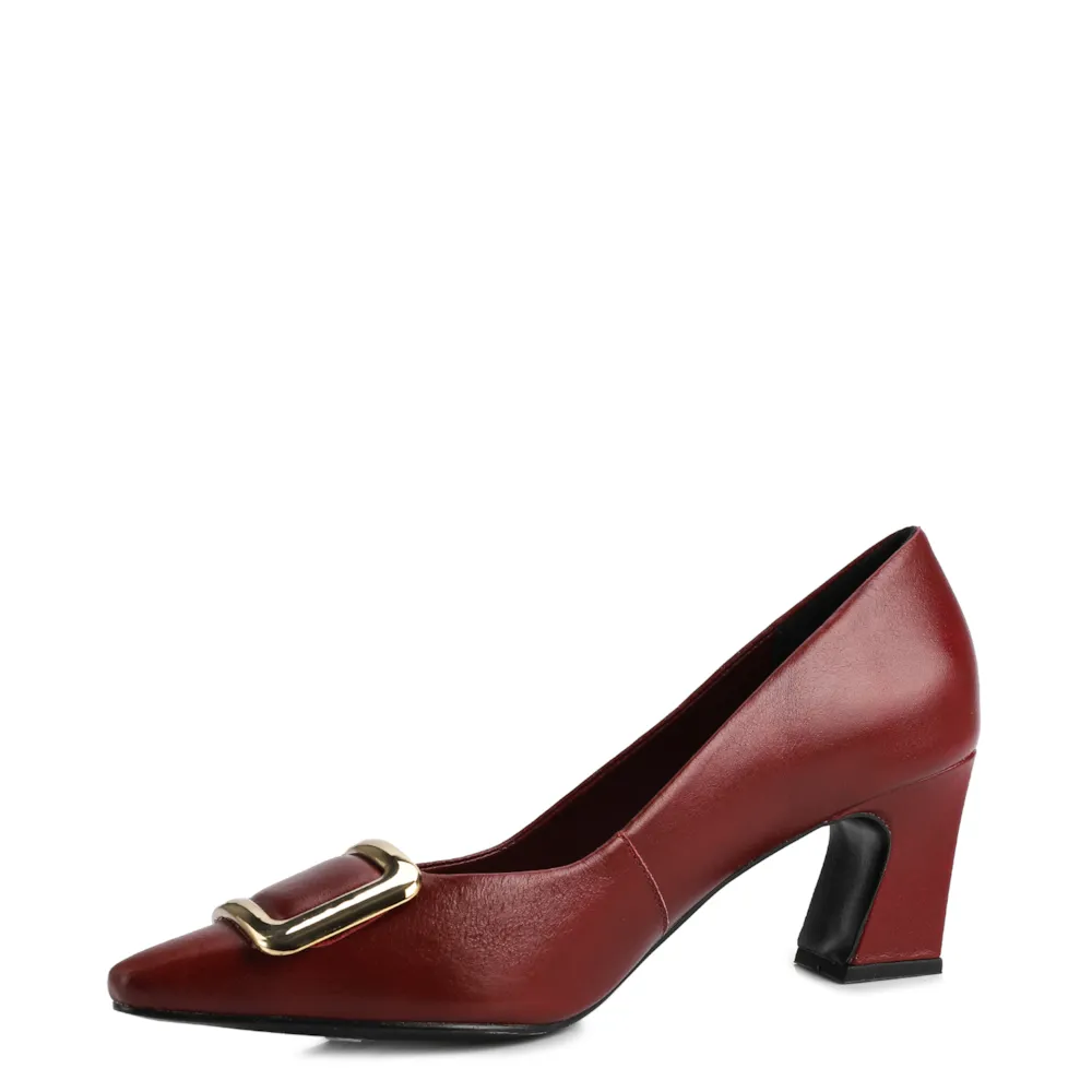 Scarpin Couro Vermelho - imagem 5