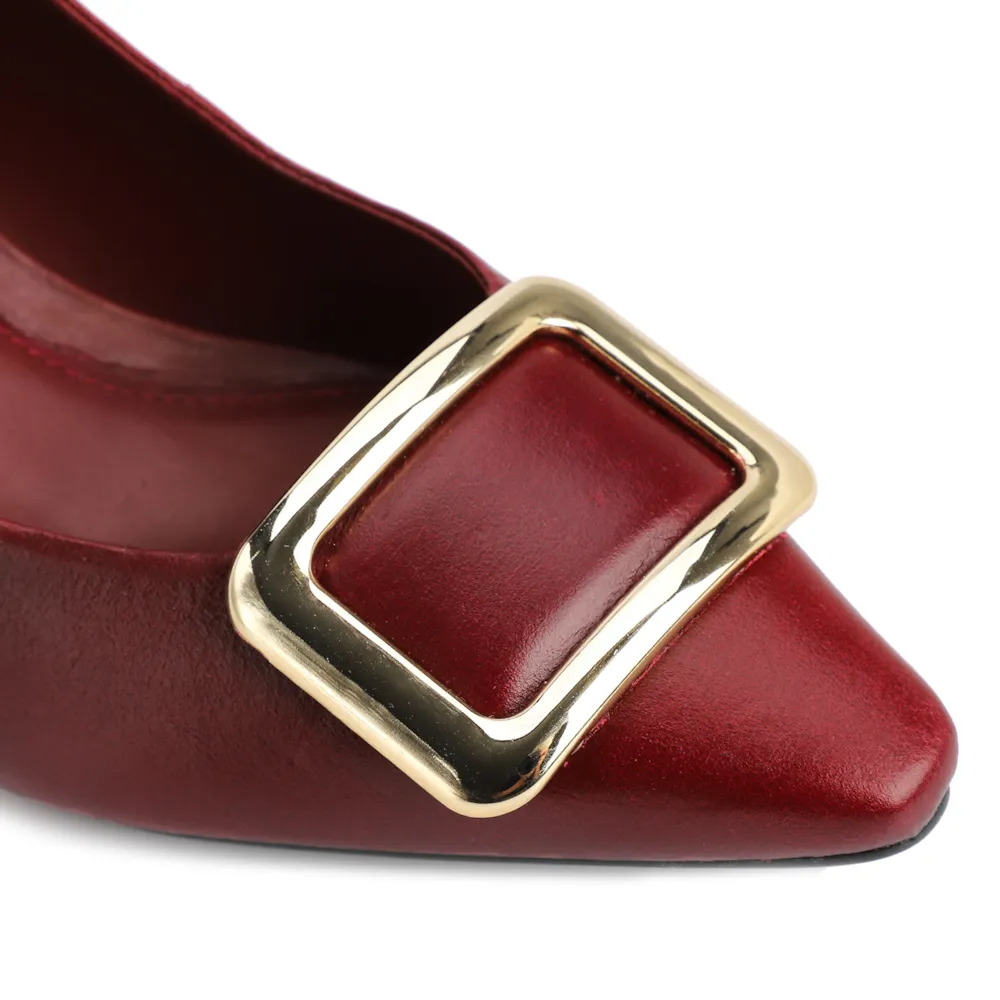 Scarpin Couro Vermelho - imagem 7