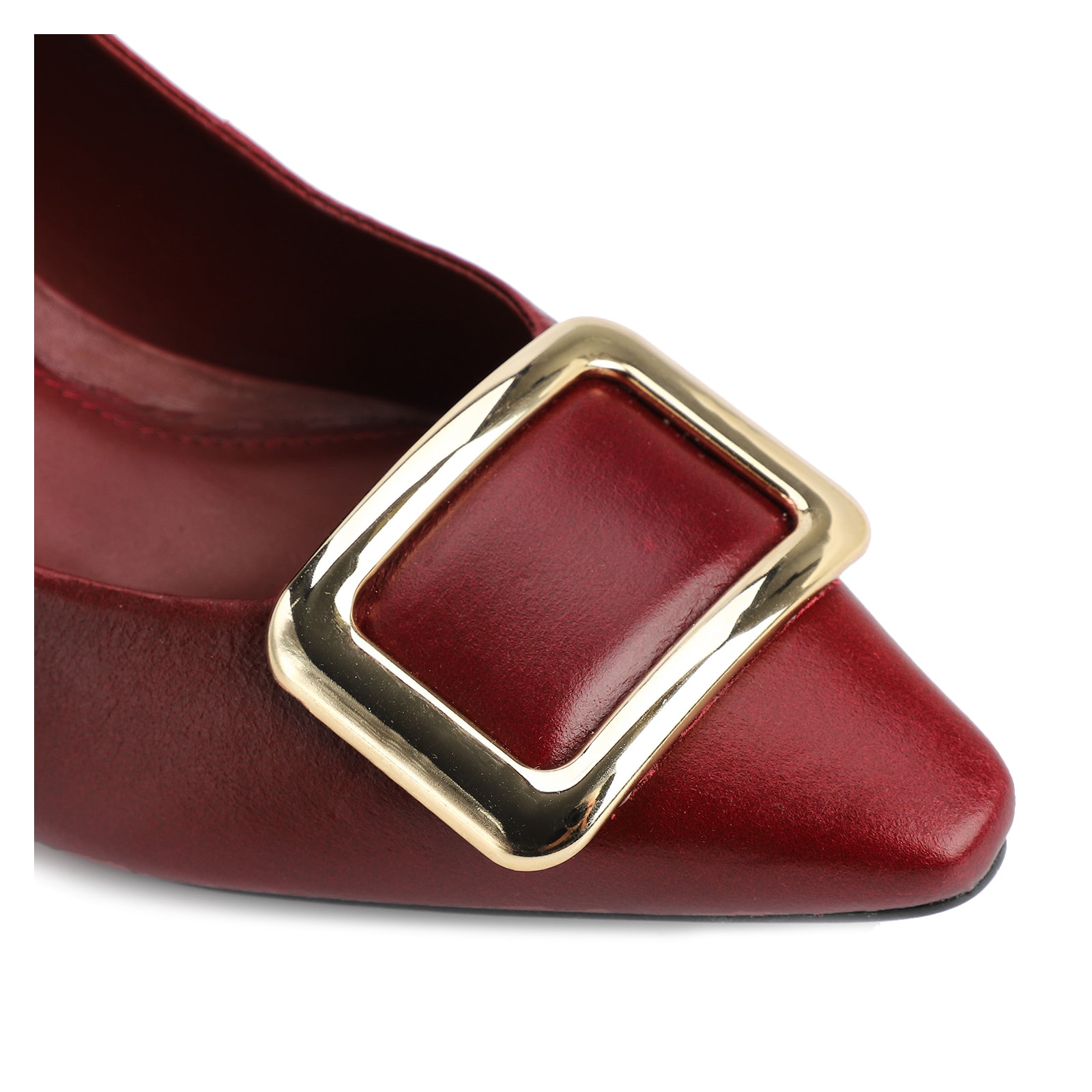 Scarpin Couro Vermelho