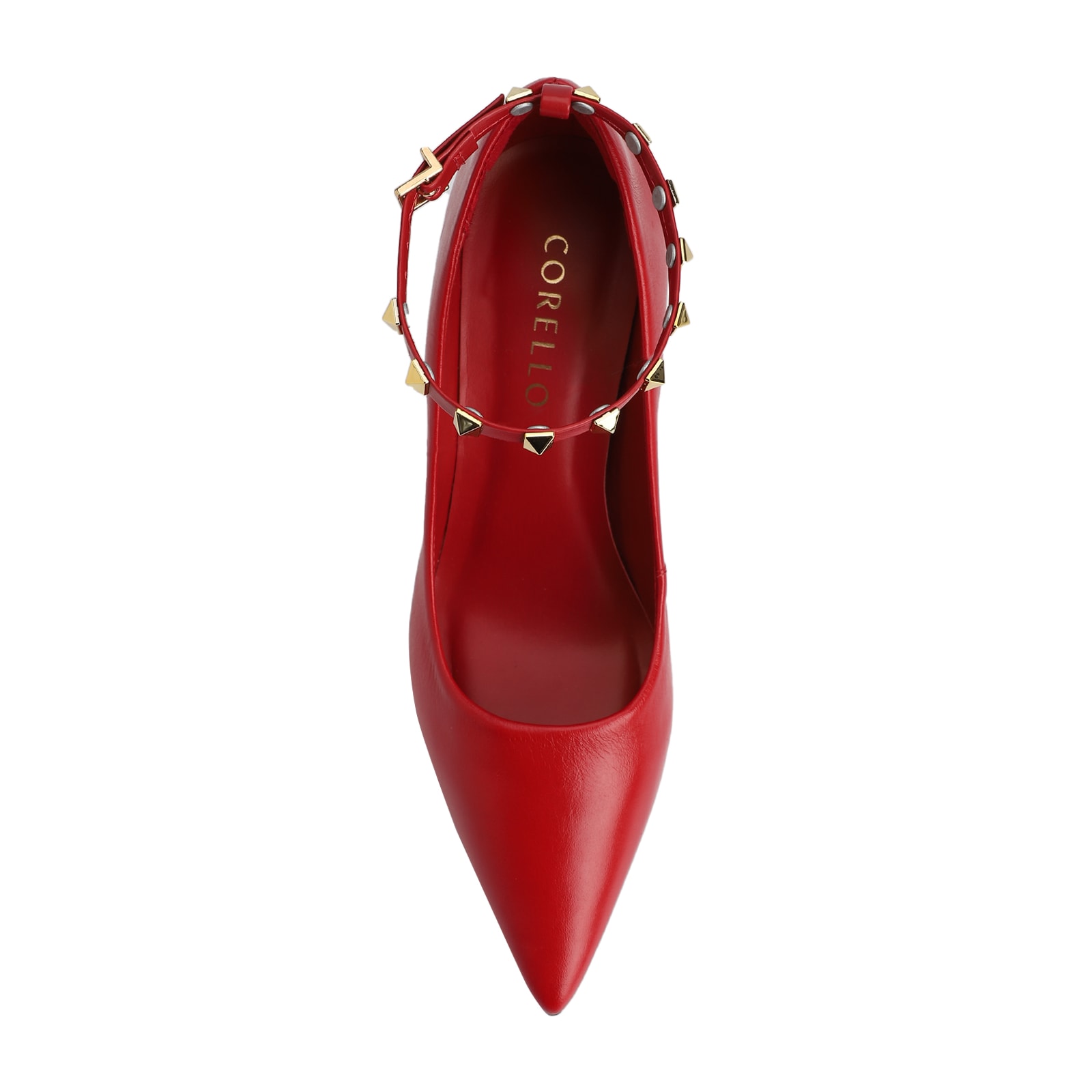 Scarpin Couro Vermelho