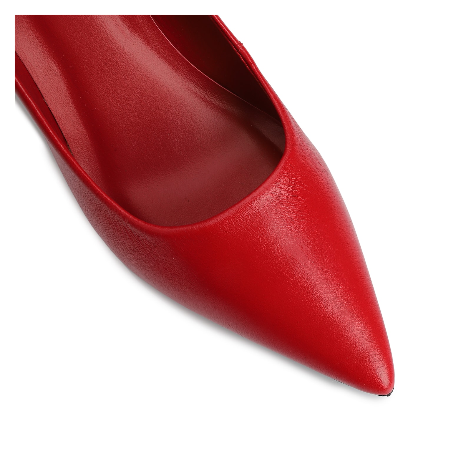 Scarpin Couro Vermelho