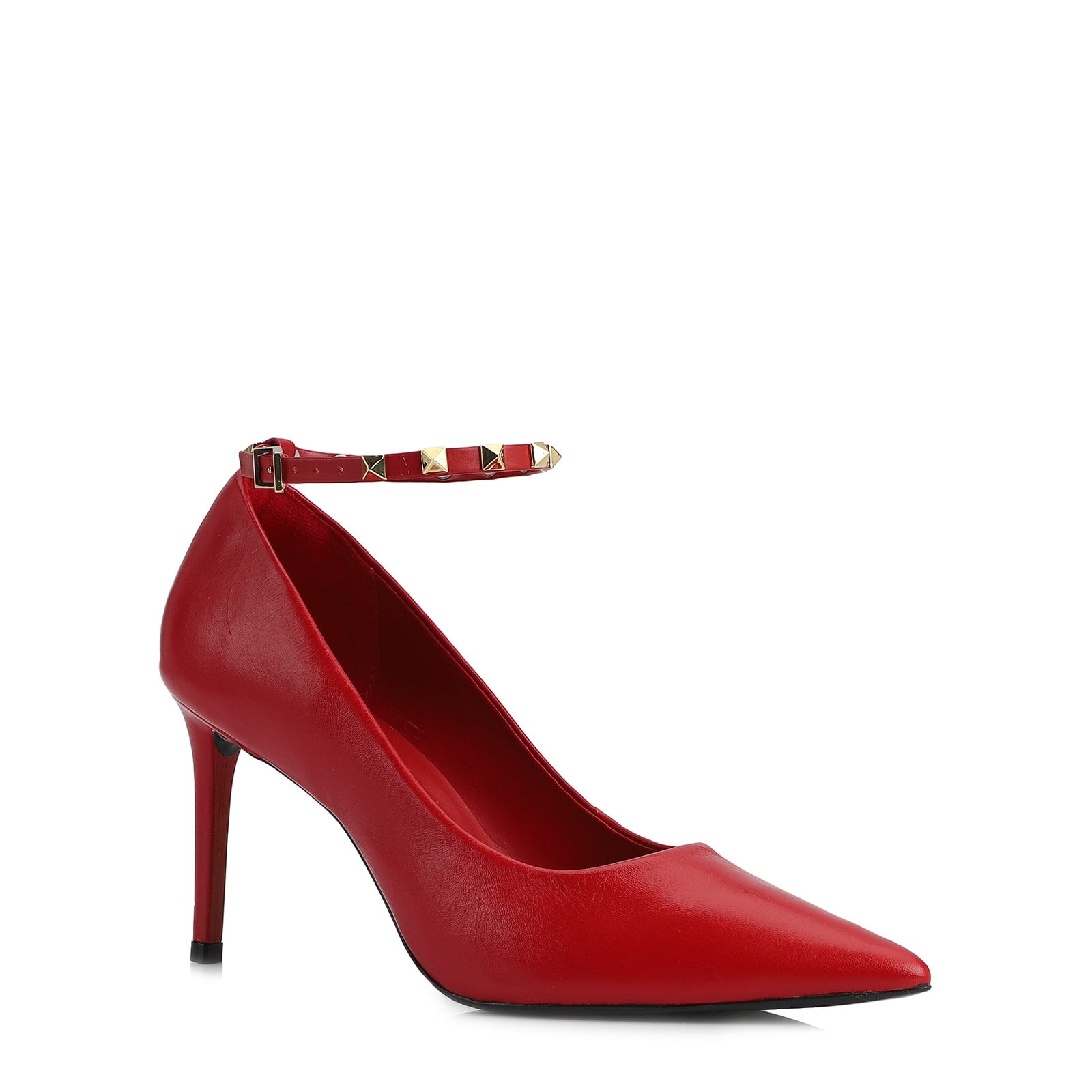Scarpin Couro Vermelho