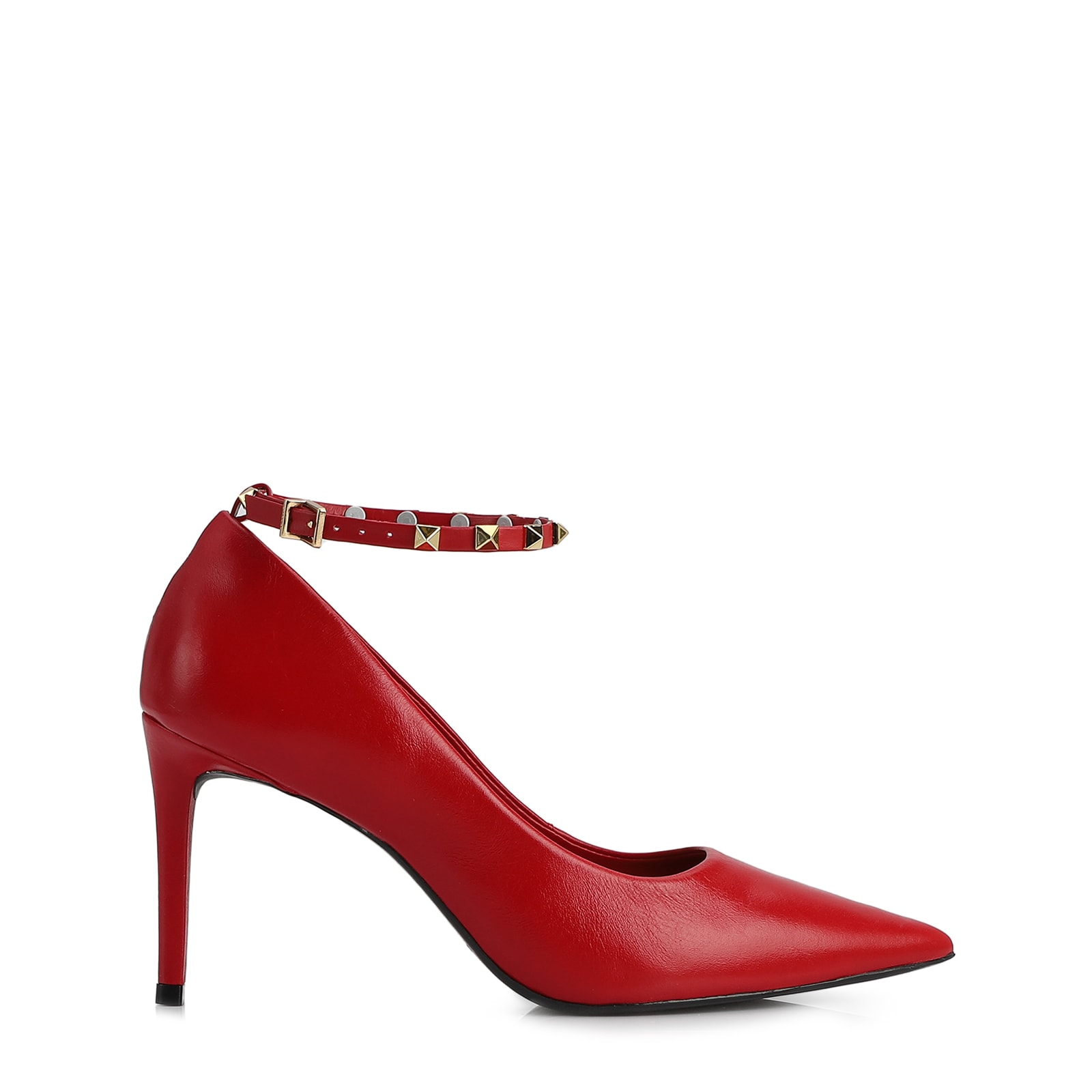 Scarpin Couro Vermelho