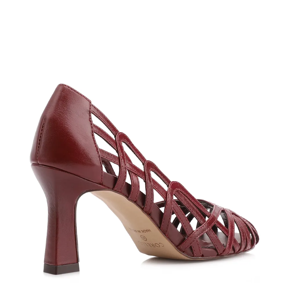 Scarpin Couro Vinho - imagem 4
