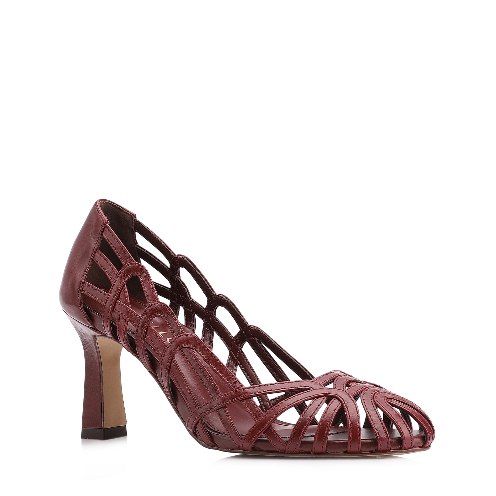 Scarpin Couro Vinho