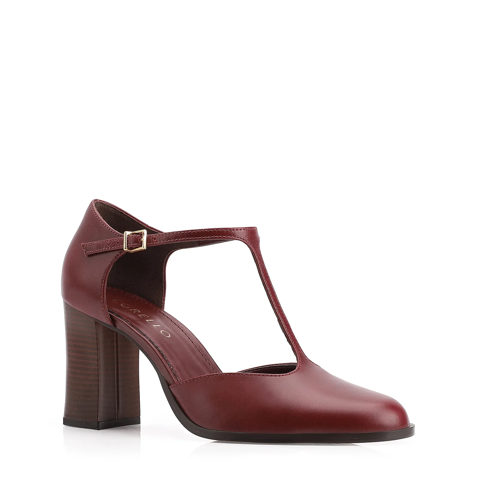 Scarpin Couro Vinho