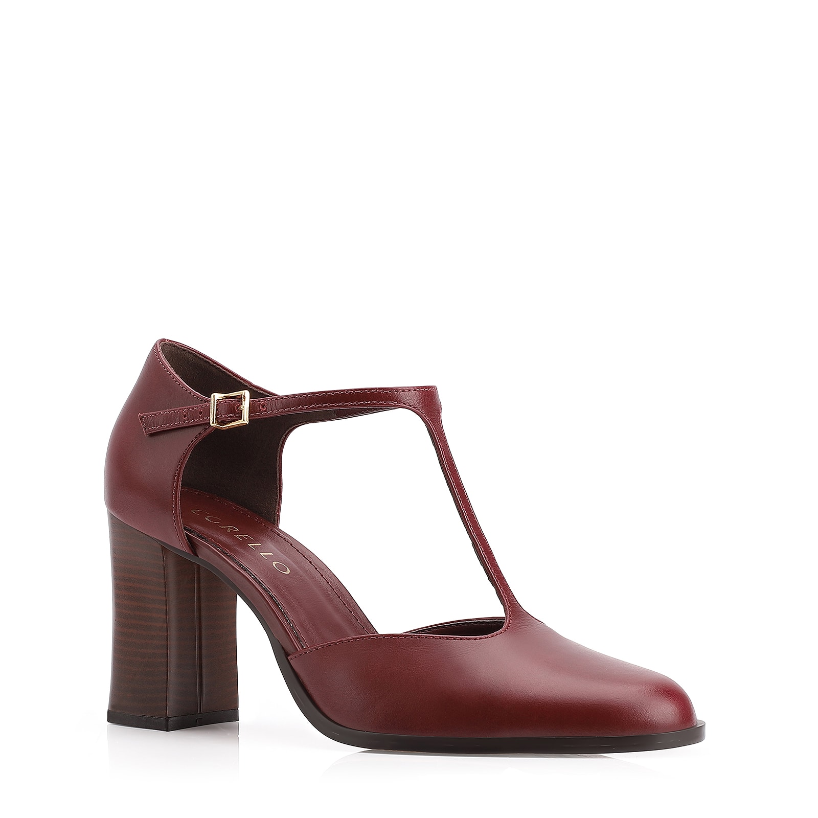 Scarpin Couro Vinho
