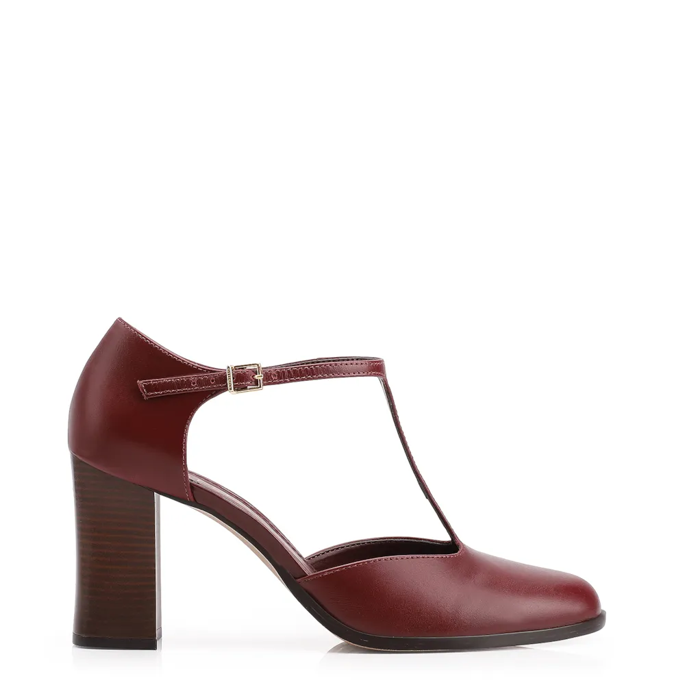 Scarpin Couro Vinho - imagem 3