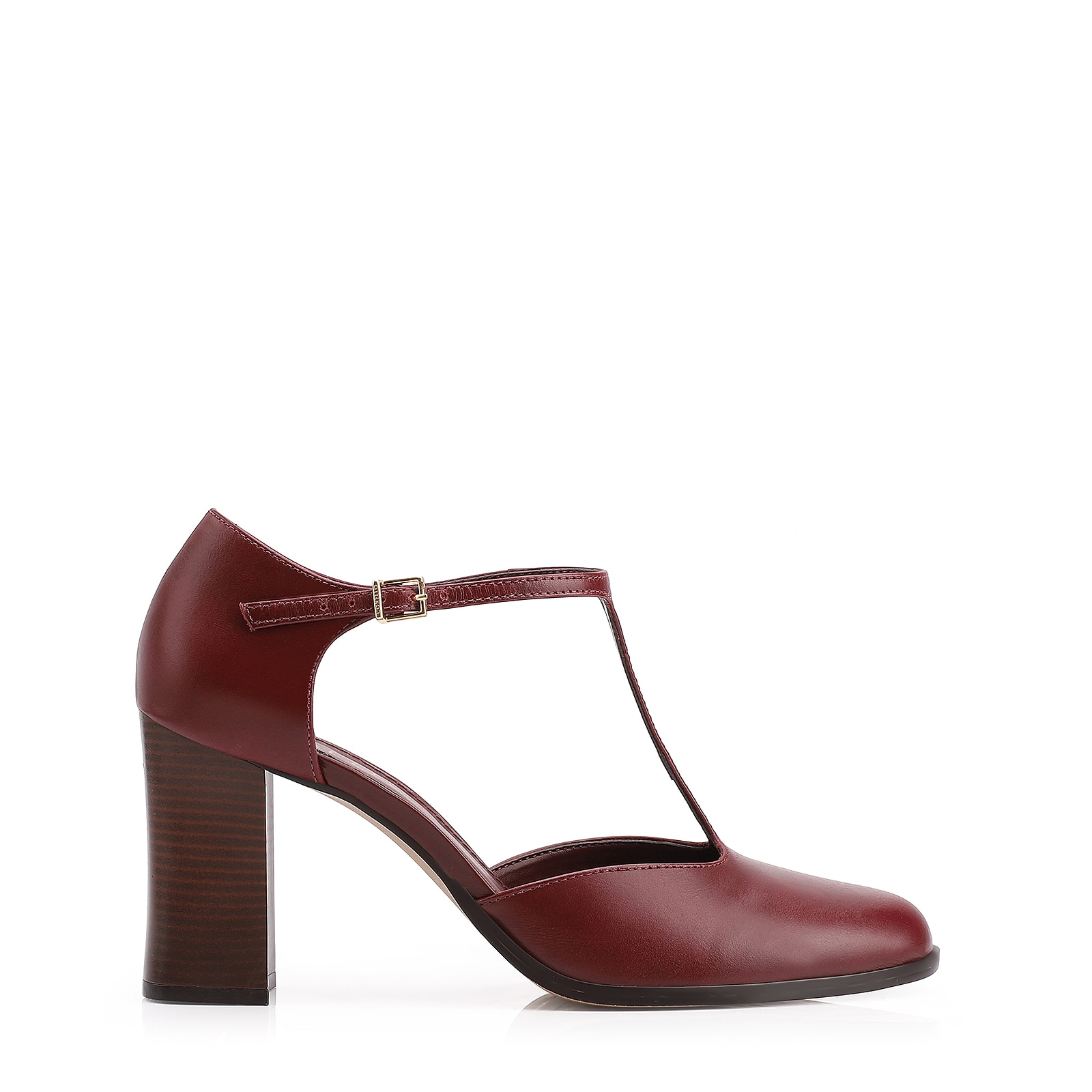 Scarpin Couro Vinho